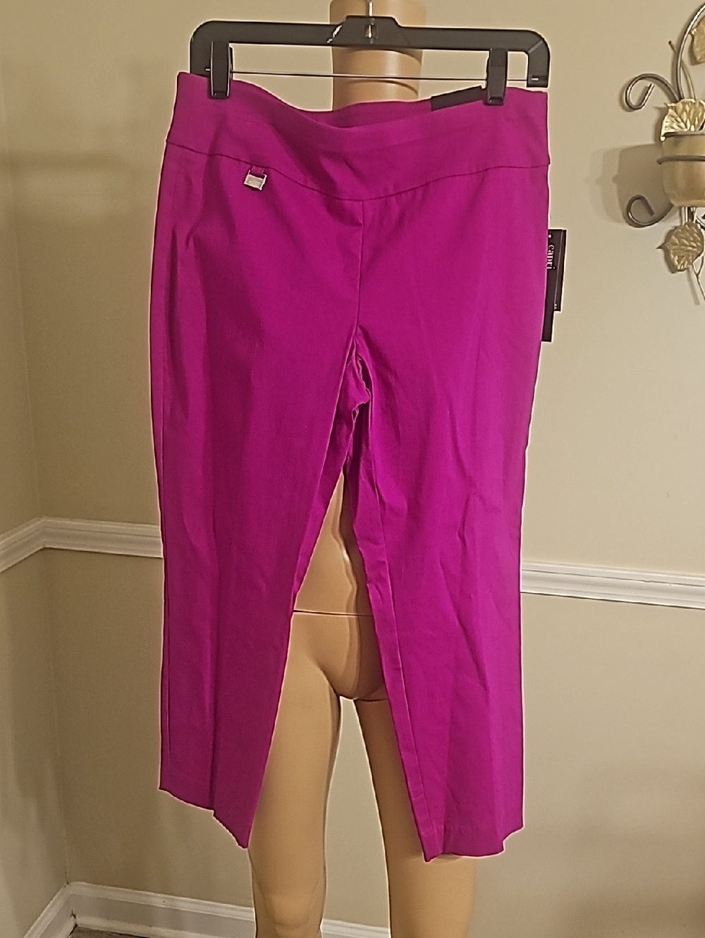 Alfani Bright Magenta Ankle Crop Jeans
